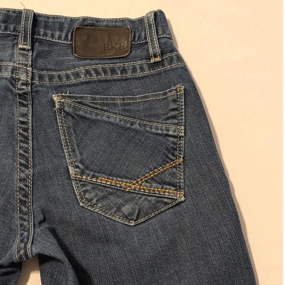 BKE Asher Mens Dark Wash Slim Straight Denim Jeans Size 30R BMC3300R KOOL